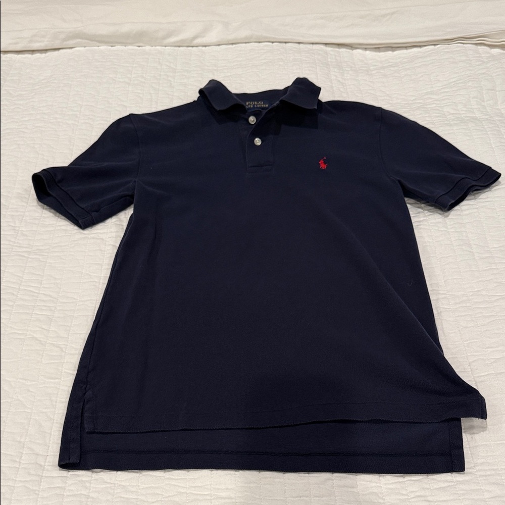 Ralph Lauren Dark Blue Polo Shirt with Red Logo